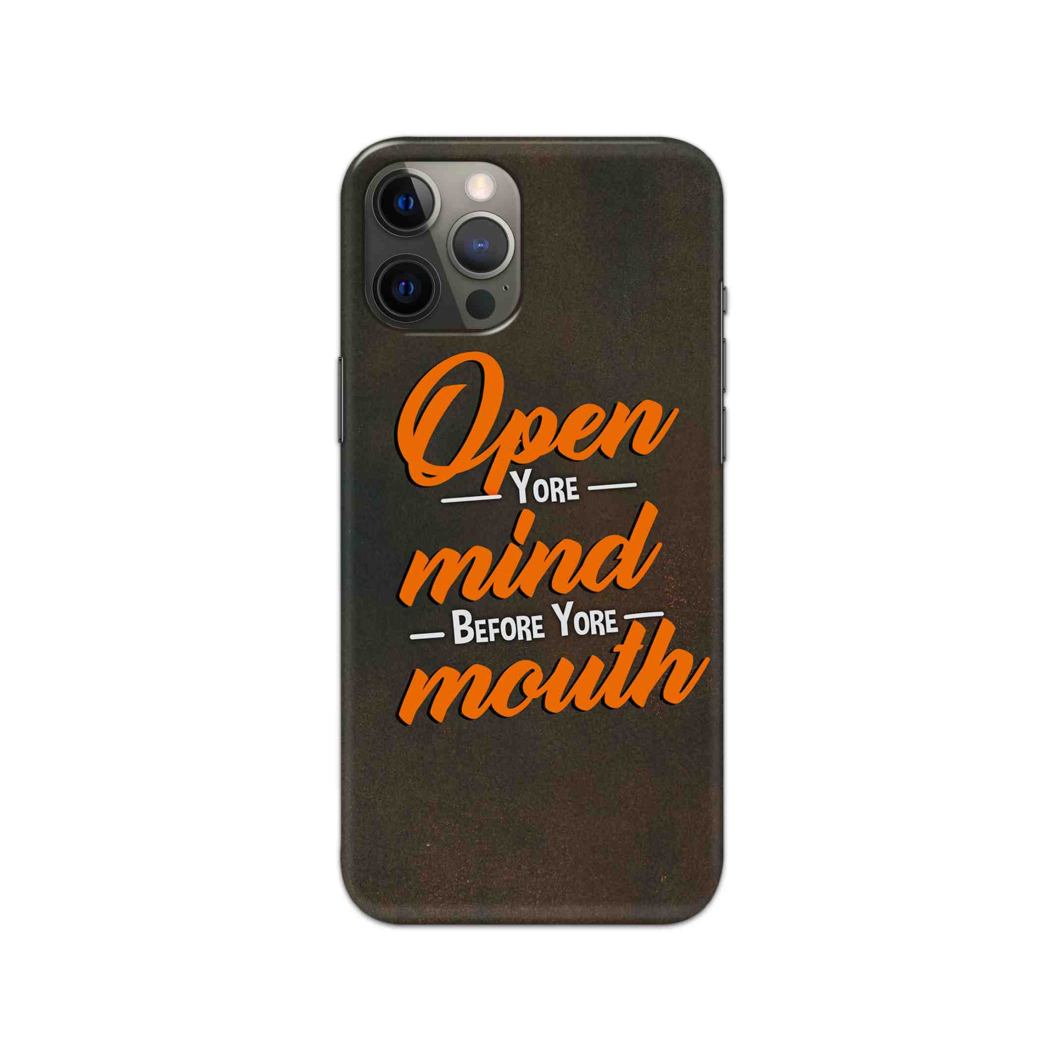 Open Your Mind Before Your Mouth Printed Slim Hard Phone Case Open Your Mind Before Your Mouth Printed Slim Hard Phone Case - Image 1