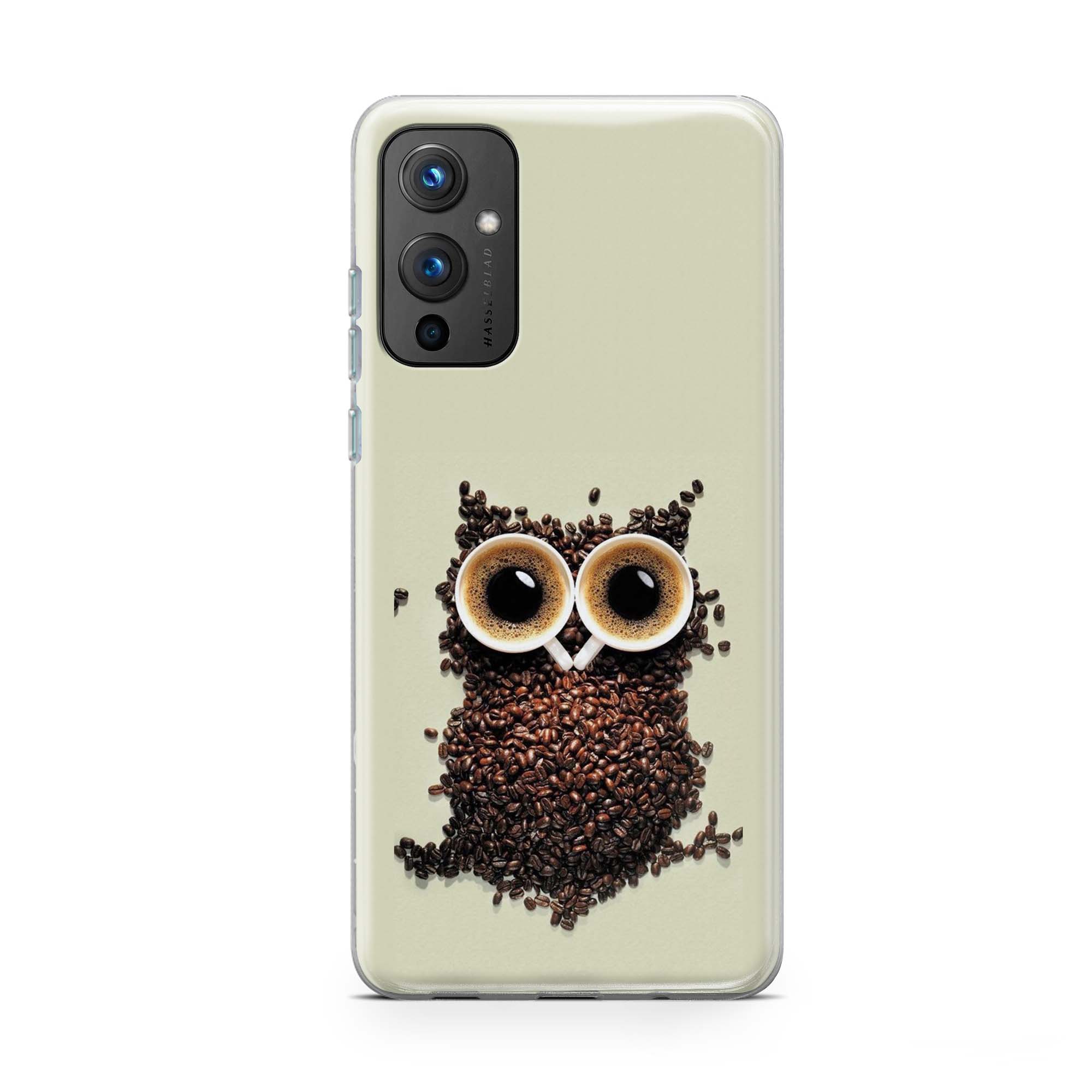 Coffee With Owl Printed Soft Phone Case Coffee With Owl Printed Soft Phone Case - Image 1