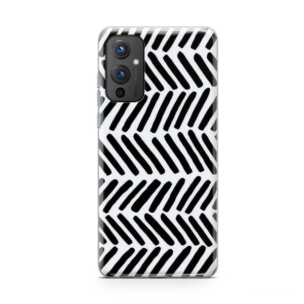 Black and White Printed Soft Phone Case