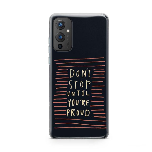 Typography - Don't Stop Printed Soft Phone Case