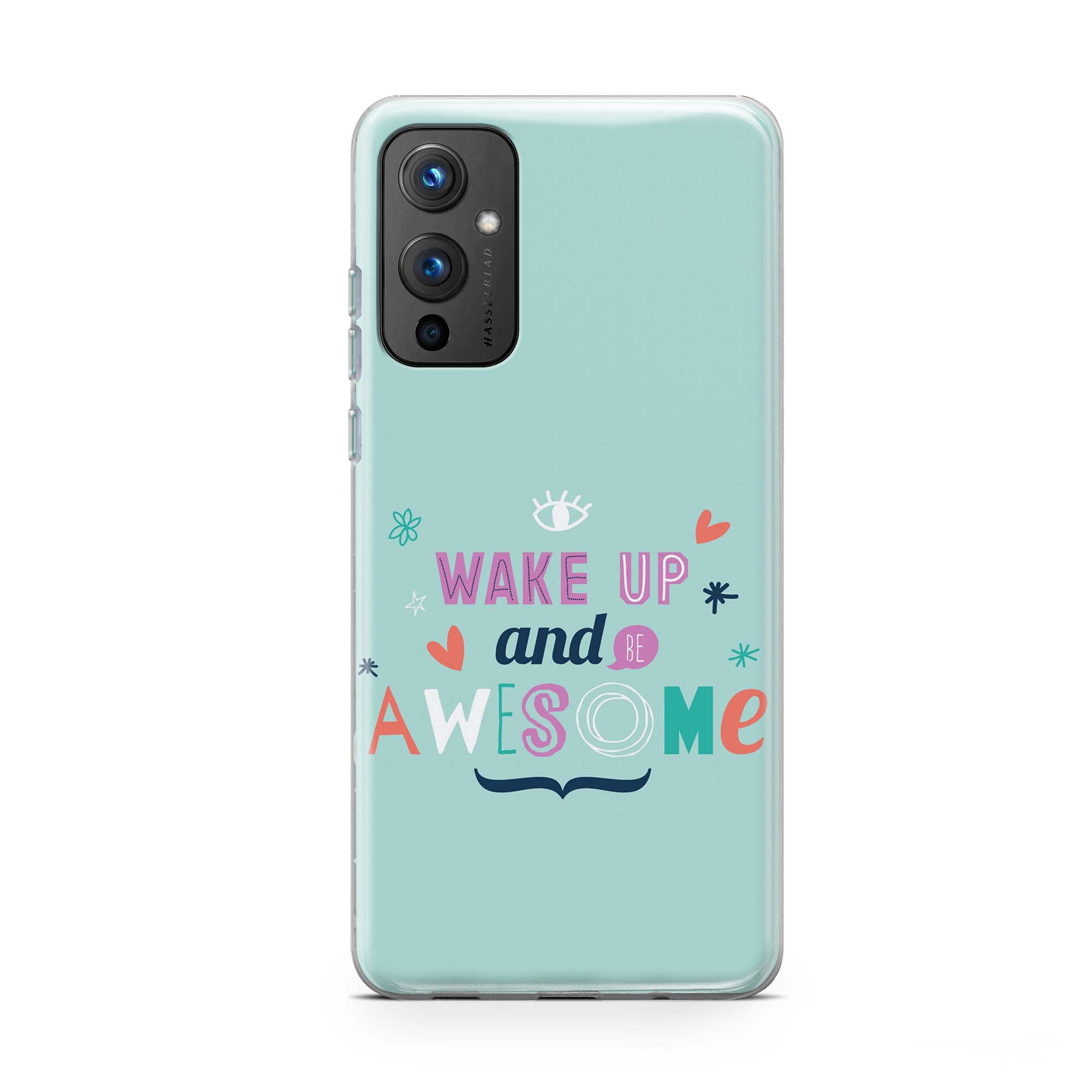Typography - Wake Up And Be Awesome Printed Soft Phone Case Typography - Wake Up And Be Awesome Printed Soft Phone Case - Image 1