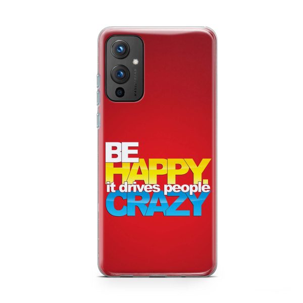 Typography - Be Happy  Printed Soft Phone Case