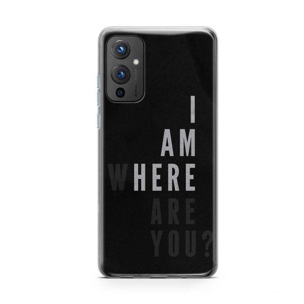 Typography - I Am Here Printed Soft Phone Case