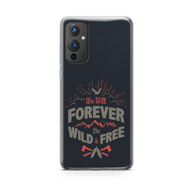 Typography - Be Wild And Free Printed Soft Phone Case