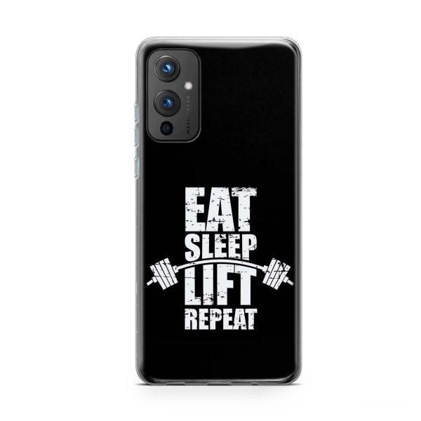 Eat Sleep Lift Repeat Printed Soft Phone Case