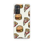 Burger Pizza Pattern Printed Soft Phone Case