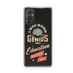 I was Born Genius Printed Soft Phone Case