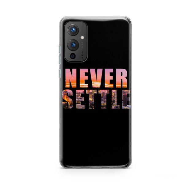 Never Settle Printed Soft Phone Case