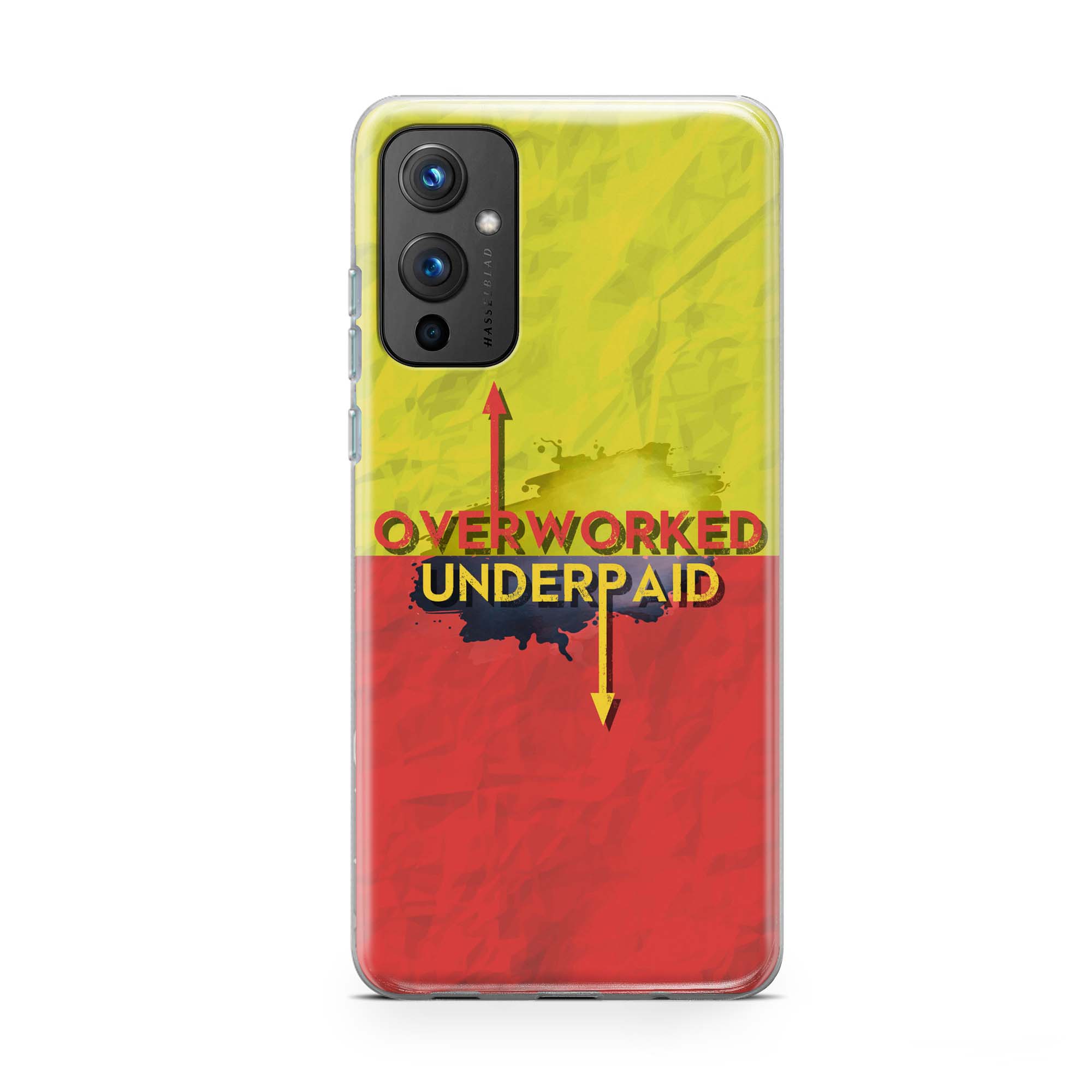 Overworked Underpaid Printed Soft Phone Case Overworked Underpaid Printed Soft Phone Case - Image 1