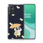 Shin Chan with Umbrella  Soft Phone Case - Image 3