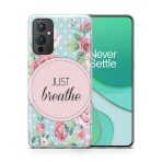 Typography - Just Breathe Printed Soft Phone Case - Image 3