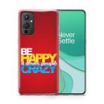 Typography - Be Happy  Printed Soft Phone Case - Image 3
