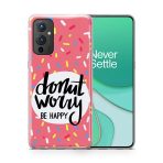 Donut Worry Be Happy Printed Soft Phone Case - Image 3