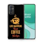 Life Happens But Coffee Helps Printed Soft Phone Case - Image 3