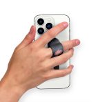 Pink Flower  Printed Slider Phone Grip Holder - Image 2