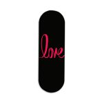 Love -Black  Printed Slider Phone Grip Holder