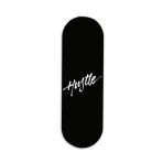 Hustle-Black  Printed Slider Phone Grip Holder