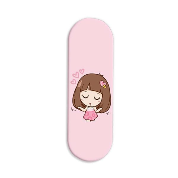 Dreaming Girl  Printed Slider Phone Grip Holder