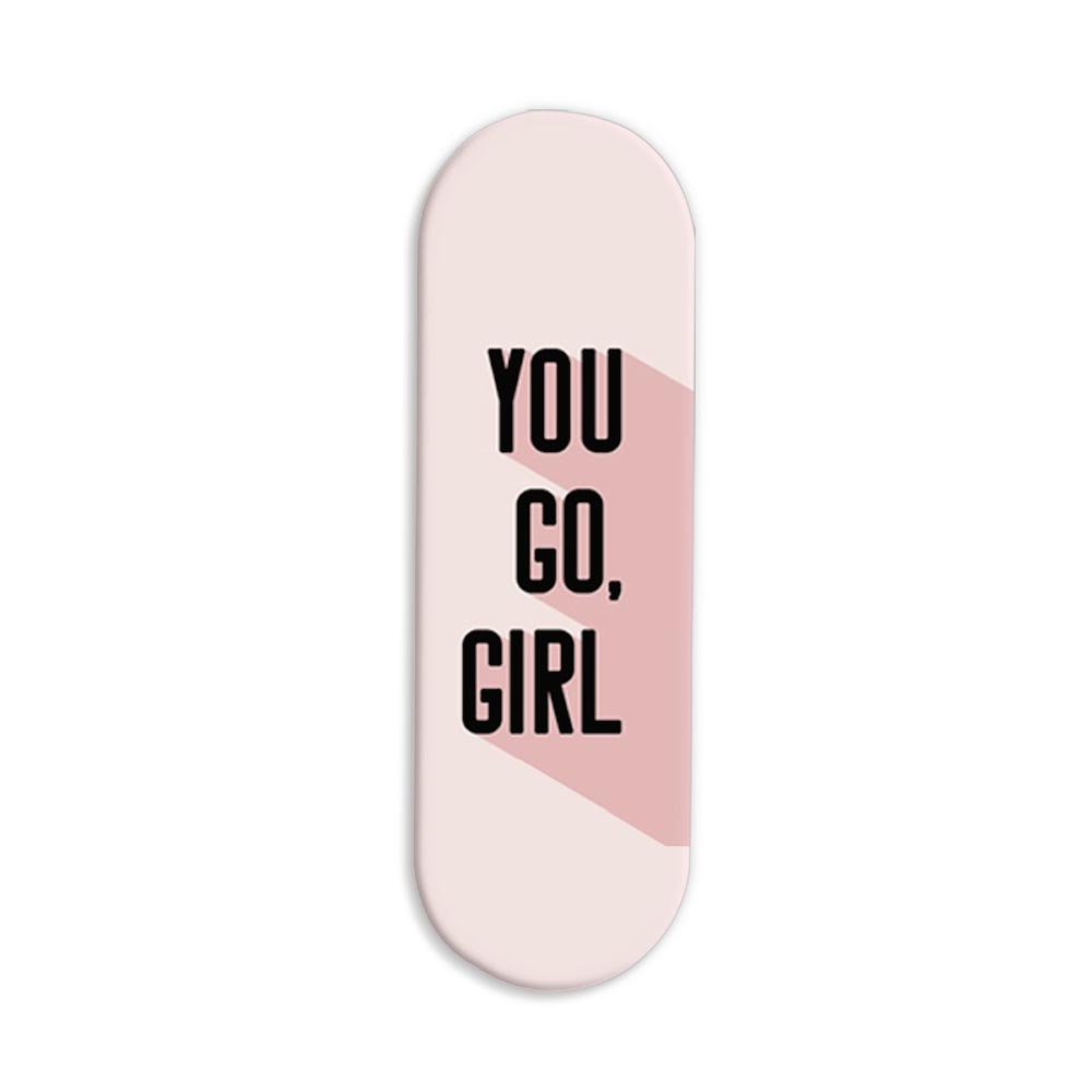 You Go Girl Printed Slider Phone Grip Holder You Go Girl Printed Slider Phone Grip Holder - Image 1