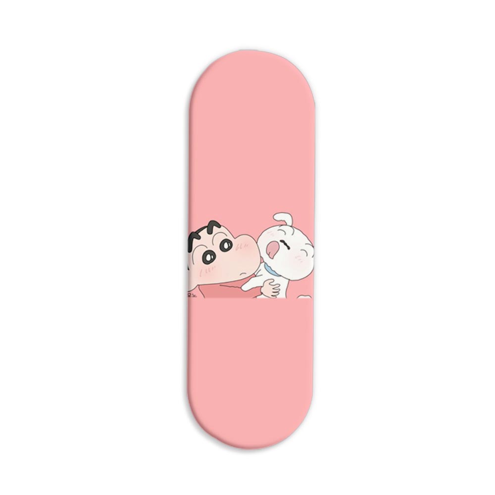Shiro and Shin Chan Printed Slider Phone Grip Holder Shiro and Shin Chan Printed Slider Phone Grip Holder - Image 1