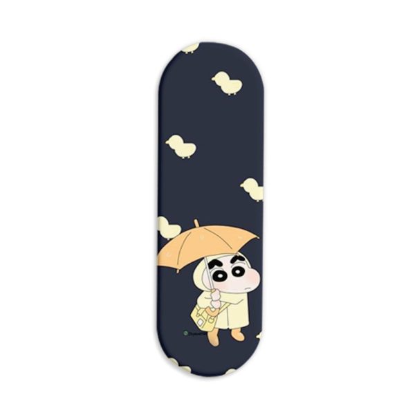 Shin Chan with Umbrella  Printed Slider Phone Grip Holder