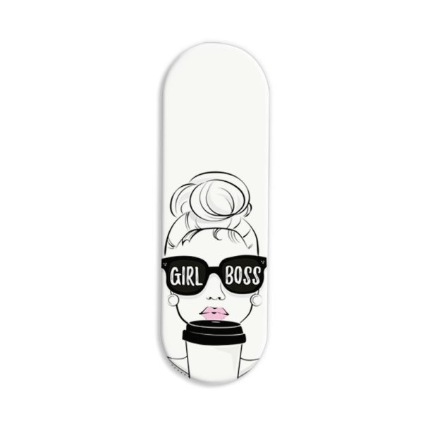 GirlBoss  Lady Printed Slider Phone Grip Holder