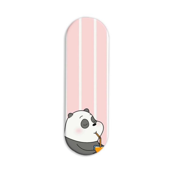 Happy Panda  Printed Slider Phone Grip Holder