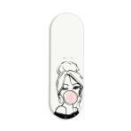Bubble Gum Girl  Printed Slider Phone Grip Holder