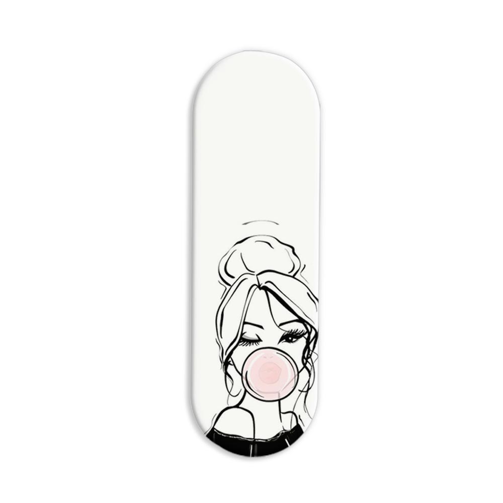 Bubble Gum Girl Printed Slider Phone Grip Holder Bubble Gum Girl Printed Slider Phone Grip Holder - Image 1
