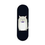 Cat With A Bow Printed Slider Phone Grip Holder
