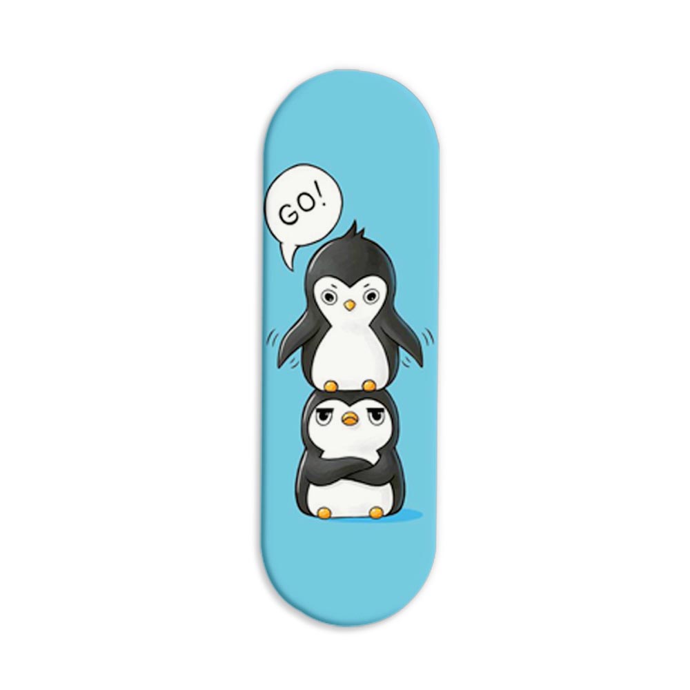 Angry Lil Penguins Printed Slider Phone Grip Holder Angry Lil Penguins Printed Slider Phone Grip Holder - Image 1