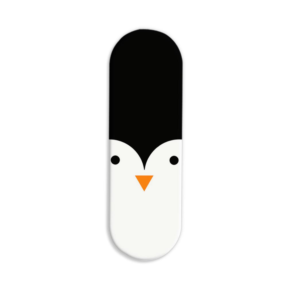 Cute Penguin Face Printed Slider Phone Grip Holder Cute Penguin Face Printed Slider Phone Grip Holder - Image 1