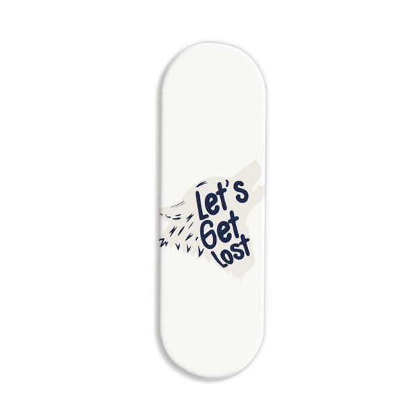 Let's Get Lost Printed Slider Phone Grip Holder