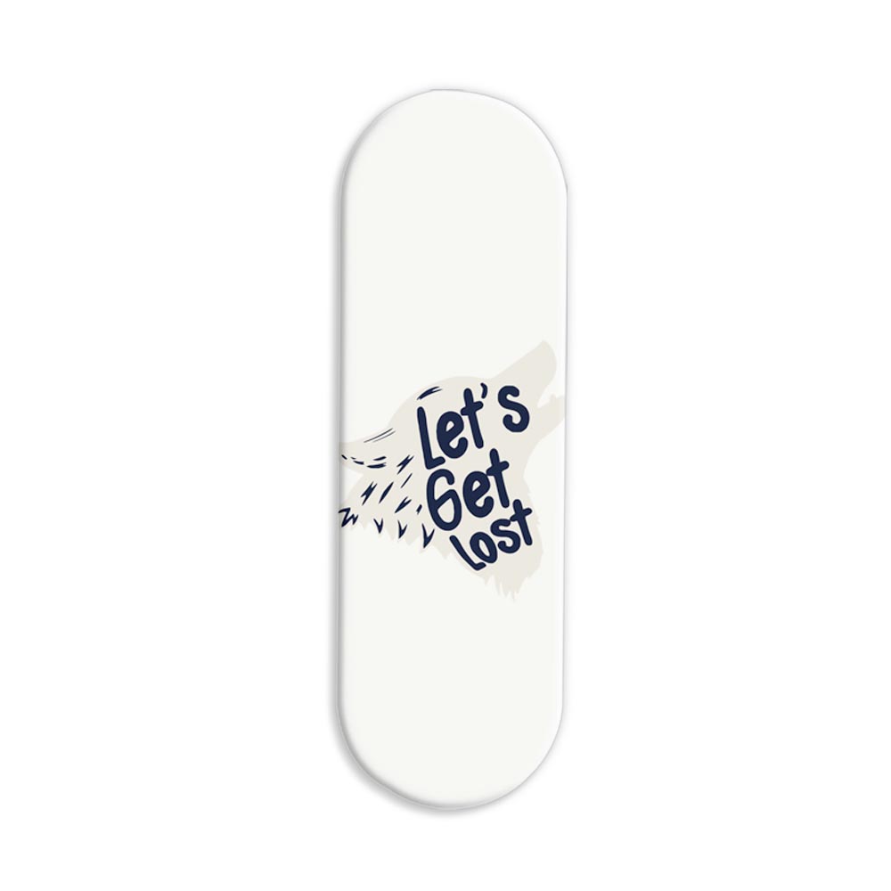 Let's Get Lost Printed Slider Phone Grip Holder Let's Get Lost Printed Slider Phone Grip Holder - Image 1