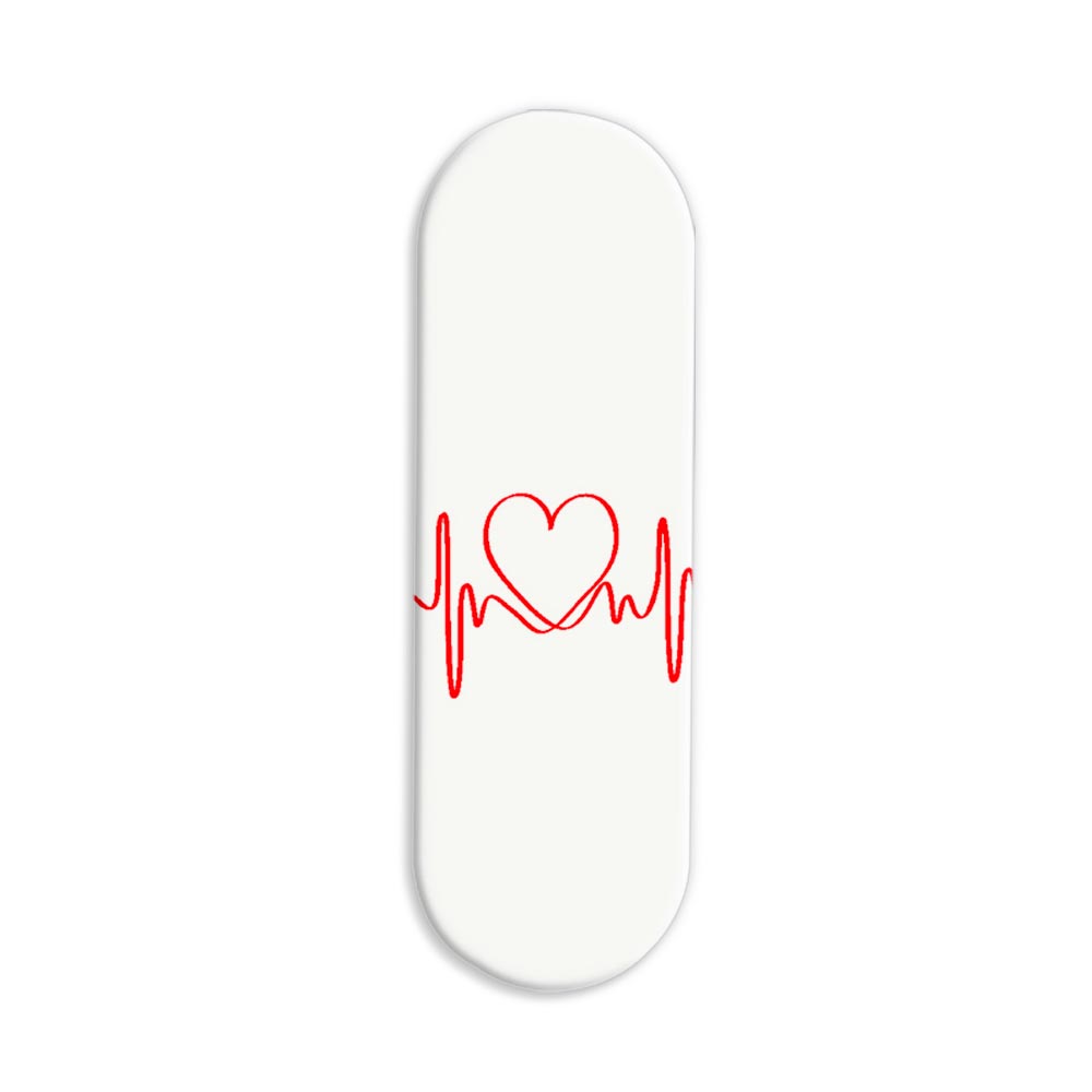 Heartbeat Printed Slider Phone Grip Holder Heartbeat Printed Slider Phone Grip Holder - Image 1