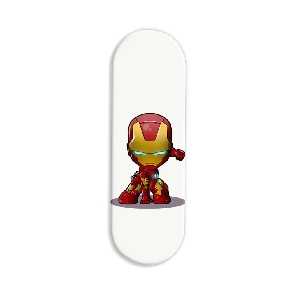Ironman-Animated Printed Slider Phone Grip Holder Ironman-Animated Printed Slider Phone Grip Holder - Image 1