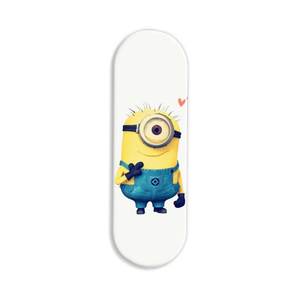 Minion Printed Slider Phone Grip Holder