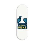 The Riskiest Thing Is To Take Risk Printed Slider Phone Grip Holder