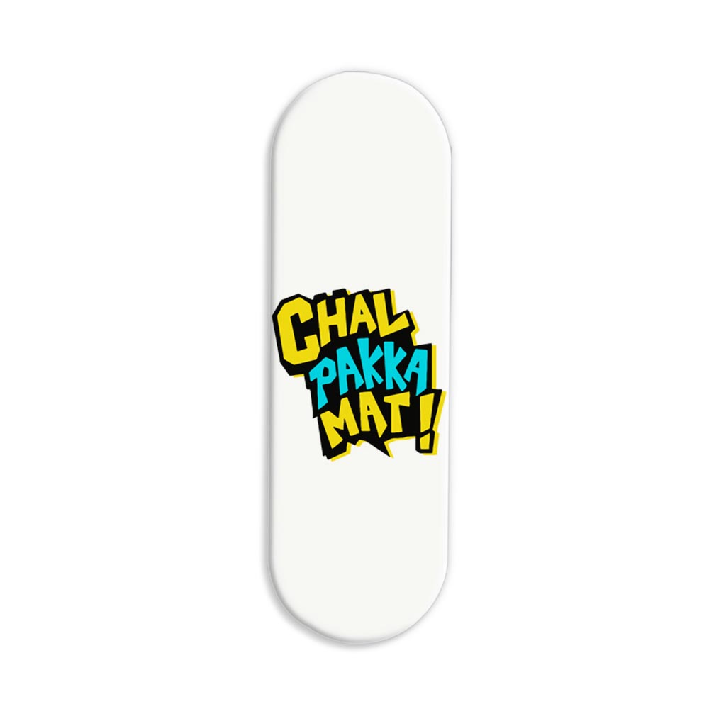 Chal Pakka Mat Printed Slider Phone Grip Holder Chal Pakka Mat Printed Slider Phone Grip Holder - Image 1