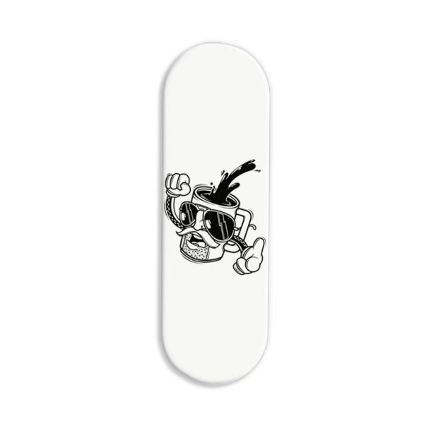 Coffee Printed Slider Phone Grip Holder