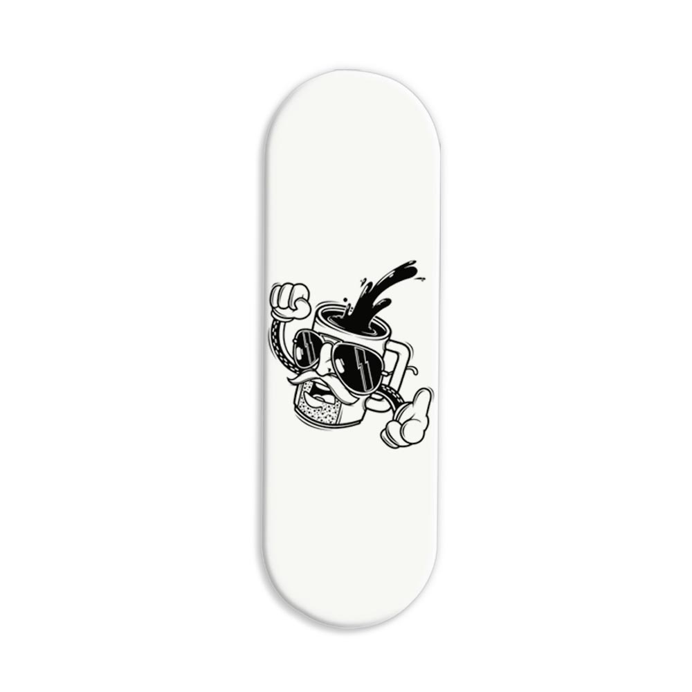 Coffee Printed Slider Phone Grip Holder Coffee Printed Slider Phone Grip Holder - Image 1