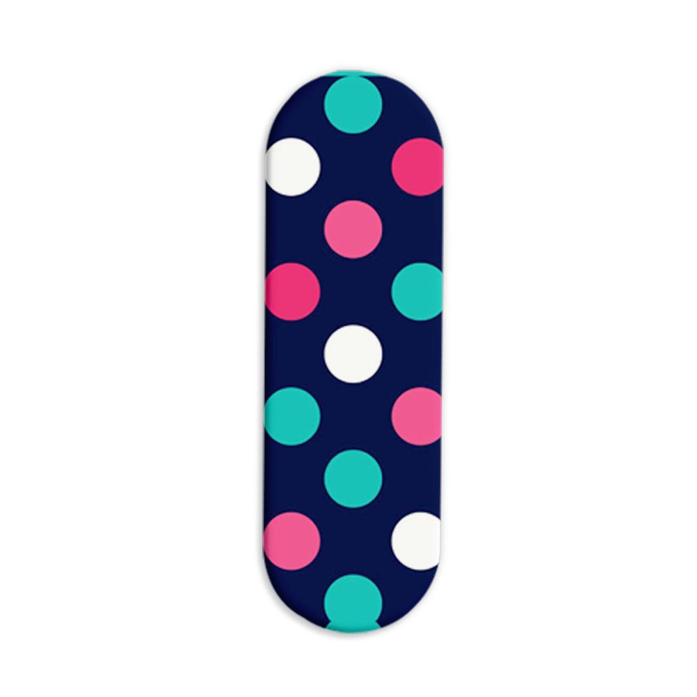 Feminine - Polka Dot Printed Slider Phone Grip Holder Feminine - Polka Dot Printed Slider Phone Grip Holder - Image 1