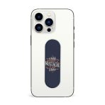 A Man Without A Mustache Is Not A Man Printed Slider Phone Grip Holder - Image 3