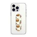 Burger Pizza Pattern Printed Slider Phone Grip Holder - Image 3