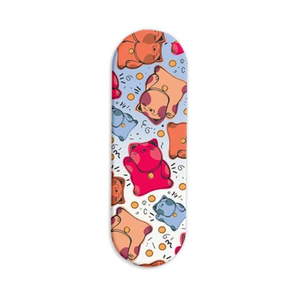 Feminine - Cat Printed Slider Phone Grip Holder