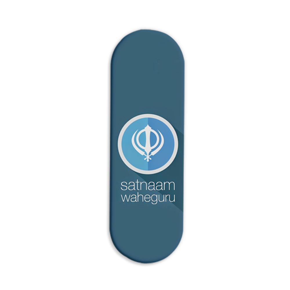 Satnam Waheguru Printed Slider Phone Grip Holder Satnam Waheguru Printed Slider Phone Grip Holder - Image 1