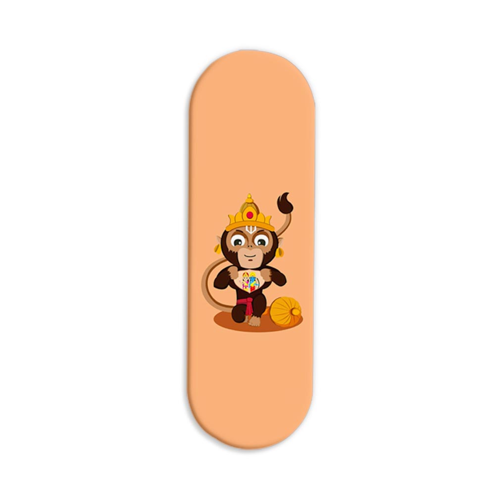 Lord Hanuman Printed Slider Phone Grip Holder Lord Hanuman Printed Slider Phone Grip Holder - Image 1