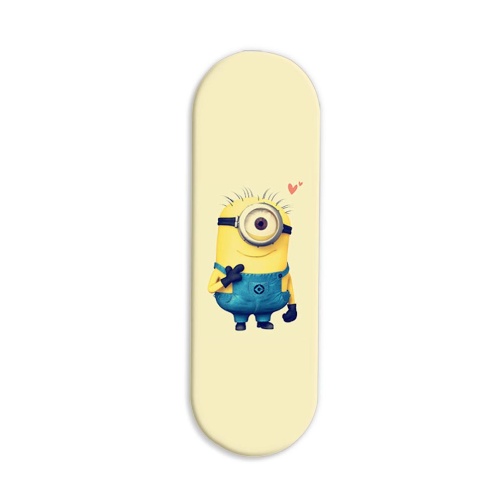 Minion Printed Slider Phone Grip Holder Minion Printed Slider Phone Grip Holder - Image 1