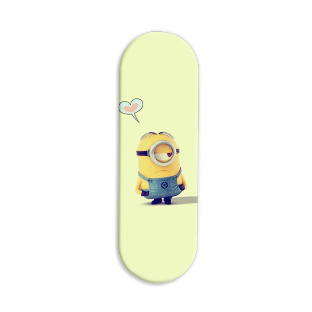 Minion Printed Slider Phone Grip Holder Minion Printed Slider Phone Grip Holder - Image 1
