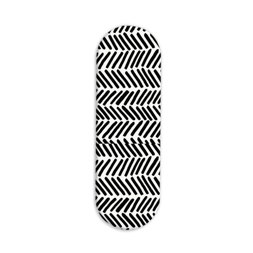 Black and White Printed Slider Phone Grip Holder Black and White Printed Slider Phone Grip Holder - Image 1